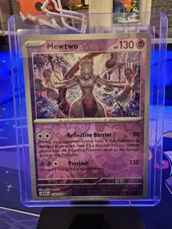 Mewtwo Reverse Holo Rare #150 Near Mint Card Pokemon 2023 Scarlet & Violet 151 - Image 2
