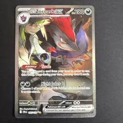 Pokemon TCG N's Zoroark EX Holo Card 185/159 Sv09: Journey Together - Image 1
