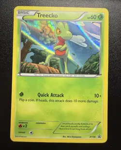 Pokemon TCG Treecko Black Star Promos Holo Card XY36 Promo - Image 3