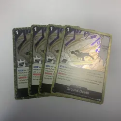 Ground Death X4 Playset Card Game CCG English One Piece TCG OP14-096 - Image 1