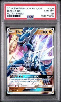 Dialga GX 100/156 S&M-Ultra Prism Pokemon TCG PSA 10 Gem Mint - Image 3