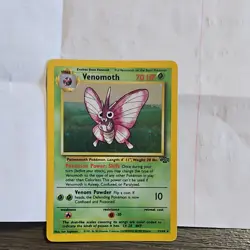 Pokemon Venomoth Jungle Holo Rare 13/64 1999 70 HP Venom Powder Unlimited - Image 1