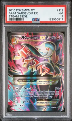 PSA 7 M Gardevoir EX 112/114 Full Art 2016 Pokemon XY Steam Siege Holo - Image 1