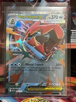 Mega Feraligatr Ex 043/217 Holo Ultra Rare Ascended Heroes Pokemon TCG NM - Image 1