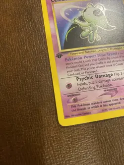 1st EDITION! Pokemon TCG Celebi Neo Revelation 3/64 Holo Rare. NEAR MINT - Image 2