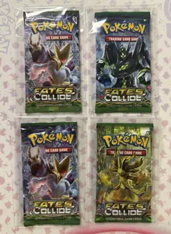 4x Pokemon XY Fates Collide Booster Packs Sealed Brand New - Image 1