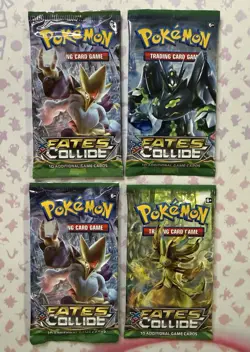 4x Pokemon XY Fates Collide Booster Packs Sealed Brand New - Image 2