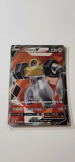 Melmetal V (Full Art) Ultra Rare Pokemon GO 075/078 NM Holo - Image 1