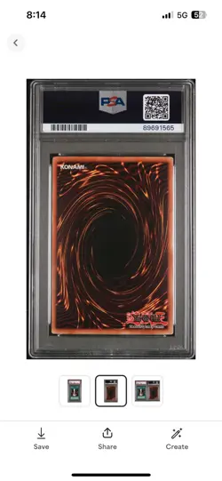 PSA 5 YUGIOh! Lob-Legend of Blue Eyes White Dragon 053 Raigeki - Image 2