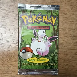 Pokemon TCG Jungle Sealed Booster Pack 11 Cards French Wigglytuff - Image 1