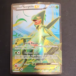 Sceptile EX 84/98 DAMAGED Full Art Holo Rare Ancient Origins Pokemon Card 2015 - Image 1