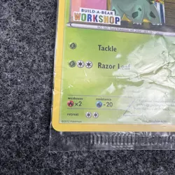 Bulbasaur 1/108 Build A Bear Workshop Promo Pokemon Card Sealed - Image 5