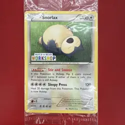 Build a Bear Pokemon Card Snorlax Promo Trading Card 80/106 SEALED STAMPED NM/M - Image 2