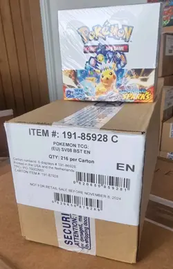 SEALED CASE - 6 x Surging Sparks Booster Display Box S&V Pokemon Cards! 36 Packs - Image 1