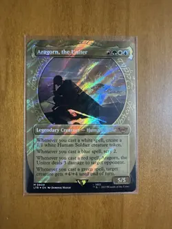 Aragorn, the Uniter 0809 Surge Foil NM Pack Fresh Showcase LTR - Image 1