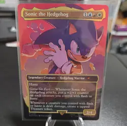 MTG Sonic the Hedgehog (Rainbow Foil) Secret Lair x Sonic 2087 NM - Image 1