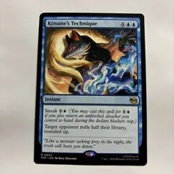 Magic: The Gathering Kitsune's Technique Instant TMT 0042 Blue English - Image 1