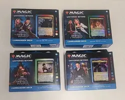 Magic The Gathering Doctor Who Set of All 4 Commander Decks Complete - Image 1