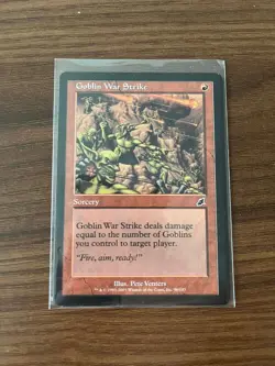 1x Goblin War Strike (#96) Lightly Played Magic:the Gathering MTG Scourge - Image 1