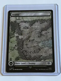 Swamp Mordor & Gorgoroth 277 MTG LOTR Middle Earth 2023 Mint - 9.0 + Non Foil - Image 1