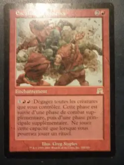 mtg magic Aggravated Assault onslaught FRENCH vf fr Escalade de violence carnage - Image 1