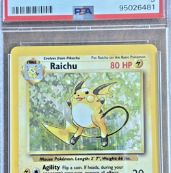 1999 Pokemon Base Set - Raichu Holo Rare (14/102) - PSA 9 (Mint) - Image 4