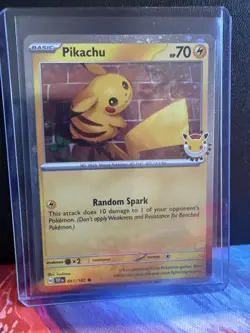 Pokemon TCG Pikachu Pokemon Day Promo 30th Year 2026 051/162 - Image 2