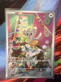 Pokemon TCG Minccino 182/162 Cinccino 183/162 Temporal Forces - Image 1
