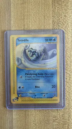Pokemon TCG Totodile 135/165 Expedition Base Set NM/Never Played 2002 - Image 1