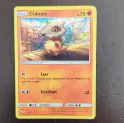 Pokemon TCG Cubone McDonald's 2018 Promo Holo 007/012 70 HP English - Image 1