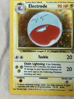 Pokemon TCG Electrode Jungle 2/64 Holo Unlimited Holo Rare - Image 2
