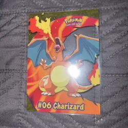 2000 Topps Pokemon TV Animation Edition Charizard Clear #PC3 - Image 3