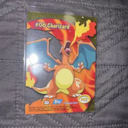 2000 Topps Pokemon TV Animation Edition Charizard Clear #PC3 - Image 4