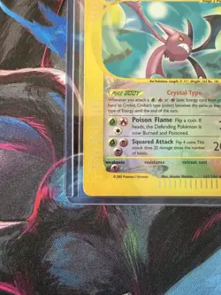 Crobat CRYSTAL 147/144 Skyridge Reverse Holo Secret Rare Pokemon TCG Nintendo HP - Image 3