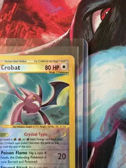 Crobat CRYSTAL 147/144 Skyridge Reverse Holo Secret Rare Pokemon TCG Nintendo HP - Image 5