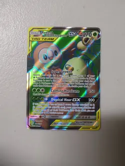 Pokemon Rowlet & Alolan Exeggutor GX 214/236 SM-Unified Minds Full Art Holo Ult… - Image 1