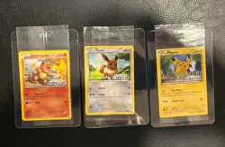 Pokemon Build-A-Bear Workshop Promo Lot Charmander, Eevee & Pikachu - Image 1