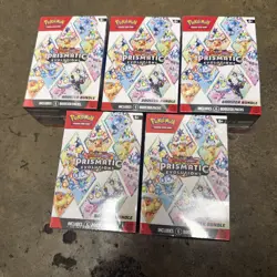 Pokemon TCG Prismatic Evolutions Booster Bundles, Factory Sealed, Lot of 5! - Image 1