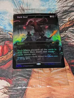MTG Foil Dark Deal Secret Lair An Exhibition of Adventure D&D - Image 1