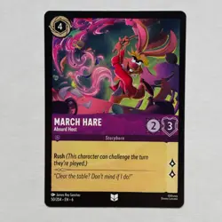 March Hare 50/204 Disney Lorcana Azurite Sea Regular Uncommon Card NM - Image 1