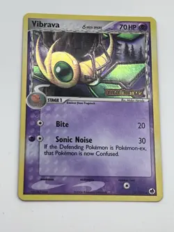Pokemon TCG Vibrava Delta 42/101 Uncommon Card EX Dragon Frontiers - Holo- MP - Image 1