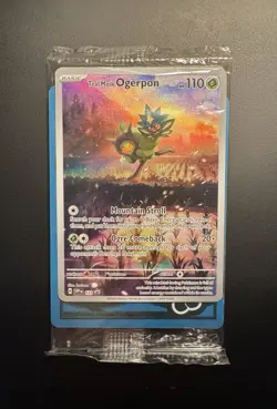 Ogerpon 123 SV Scarlet & Violet Promo Cards Holo Teal Mask, Sealed (NM) - Image 1