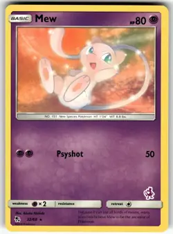Mew - 32/68 (Mewtwo Stamped) 032/068 Battle Academy NM Pokemon Card TCG - Image 1