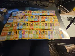78 Pokemon Vintage Card Lot From 1999 Base Set 1 And 2 Mixed - Image 1