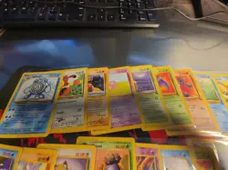 78 Pokemon Vintage Card Lot From 1999 Base Set 1 And 2 Mixed - Image 2
