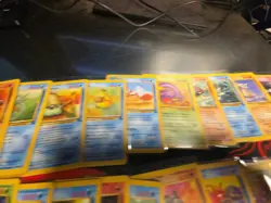 78 Pokemon Vintage Card Lot From 1999 Base Set 1 And 2 Mixed - Image 3