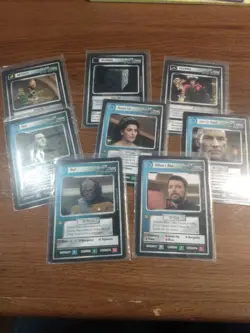 Star Trek: The Next Generation CCG- 1E BB Premiere Complete Set 363 CARDS LP/NM - Image 2