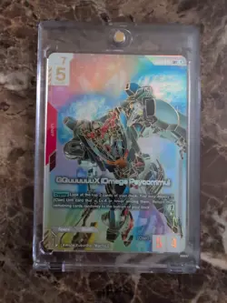 Gundam Card Game GD02-038 LR++ GQuuuuuuX(Omega Psycommu) Alt Art Holo NM - Image 1