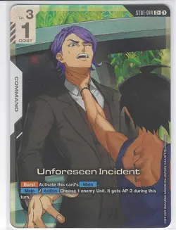 Unforeseen Incident - ST05-014 C+ Gundam Card Game - Near Mint/Mint - Image 1