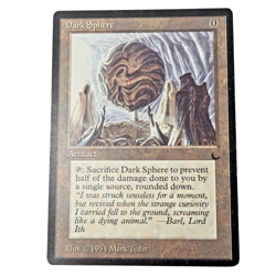 MTG Dark Sphere The Dark DRK Uncommon Colorless Artifact Prevents Damage LP - Image 1